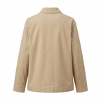 Beige jacket, back view